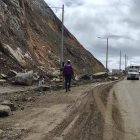 En el kilómetro 49 se habilitó una variante provisional para facilitar el tránsito vehiculas.