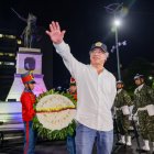 Gustavo Petro, durante un encuentro con simpatizantes este martes, en Barranquilla (Colombia).