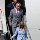 Visita. Robert F. Kennedy llegó a Quito en el avión de la Fuerza Aérea de Estados Unidos.