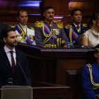 Niels Olsen en la ceremonia de posesión de Daniel Noboa.