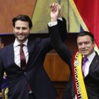 Daniel Noboa es posesionado como presidente de Ecuador.