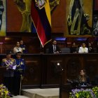 El discurso de Noboa tuvo mayor duración en esta ocasión.