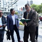 Néstor Marroquín llegó hasta la Corte Provincial de Justicia este 26 de mayo de 2025.