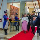 La vicepresidenta María José Pinto arribó este 26 de mayo de 2025 a la Vicepresidencia en Quito.