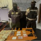 La Policía Nacional mostró la evidencia recabada en el operativo contra supuestos extorsionadores.