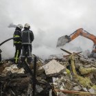 Ataque ruso en una zona residencial de Kiev el 25 de mayo de 2025.