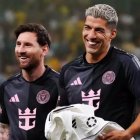 Lionel Messi y Luis Suárez, compañeros en el Inter Miami; antes en el Barcelona de España.