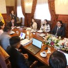 El presidente de la República, Daniel Noboa Azin, mantuvo hoy una reunión con el Directorio de la Corporación Eléctrica del Ecuador (Celec EP).