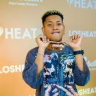 Jombriel en la alfombra roja de Premios Heat