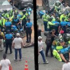 La gresca entre personal de la ATM y agentes de control municipal se registró este jueves 29 de mayo.