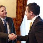 Carlos Felipe Jaramillo, vicepresidente del Banco Mundial, fue parte de esta reunión con el presidente Daniel Noboa.