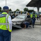 En la imagen, uno de los vehículos de los agentes de la ATM que fue realizado durante el operativo.