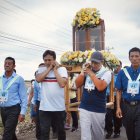 Los devotos recorren con el santo el Señor de las Aguas en las peregrinaciones