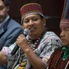 Comunidades peruanas indígenas presentan el informe.