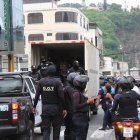 Referencial. Operativo de Segura EP en el centro de Guayaquil.