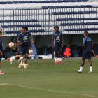 Primer entrenamiento de la selección de Ecuador antes de jugar contra Brasil.