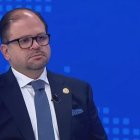 El ministro del Interior, John Reimberg, en entrevista con Teleamazonas.