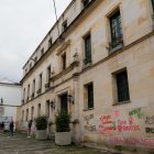 Vista general del frontispicio del Palacio de San Carlos, sede del Ministerio de Relaciones Exteriores de Colombia, en el centro de Bogotá (Colombia).