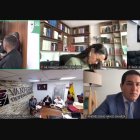 Andrés Arauz y Raúl González asistieron de forma telemática a la audiencia de vinculación al caso Ligados, que se desarrolló en la Corte Nacional de Justicia.