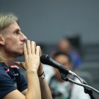 El director técnico de la Tricolor, Sebastián Beccacece, en rueda de prensa.