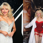 La cantante Sabrina Carpenter utiliza el escote de corazón en sus conciertos y eventos de alfombra roja.