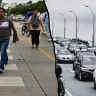 En la avenida del Bombero se movilizan cientos de peatones en medio de la congestión vehicular. El Municipio ofrece "borrar todo eso con una sola obra".