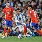Argentina y Chila chocan en las Eliminatorias Sudamericanas 2026.