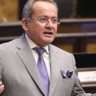 Alfredo Serrano, del PSC, señaló que no se entregó las hojas de vida de Lama y los demás integrantes de la terna de Daniel Noboa, para designar al nuevo presidente del IESS.