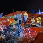 El fatal accidente dejó una persona fallecida y dos heridas, luego de que una camioneta y un camión chocaron en la av. Panamericana Norte.
