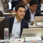 El concejal Wilson Merino durante una sesión de Concejo. El 4 de junio denunció ser victima de intimidaciones tras realizar un proceso de fiscalización al Municipio.