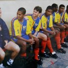 Recuerdo. Juan Francisco Aguinaga (tercero desde la izq.) junto a los tricolores convocados por Bolillo Gómez para el encuentro ante Perú en Lima.