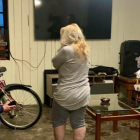 La jueza Nubia Vera durante el allanamiento de hoy.