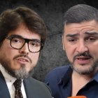 El ministro de Gobierno, José De La Gasca, y el alcalde de Guayaquil, Aquiles Álvarez.