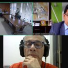 Este 10 de junio de 2025, Jorge Glas se conectó desde la cárcel de La Roca para sus audiencia de habeas corpus y recusación.