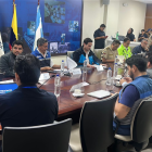 Autoridades de Guayaquil se reunieron en Segura EP para coordinar acciones contra la delincuencia.