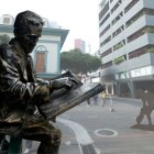 La escultura de José Joaquín de Olmedo será cambiada de ubicación después de una década de su instalación.