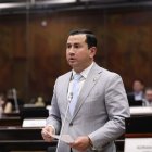 El asambleísta del oficialismo, el excorreísta Ferdinan Álvarez.