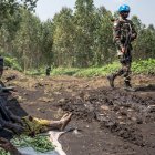 Imagen de archivo de cascos azules de la misión de paz de la ONU en la República Democrática del Congo (RDC).