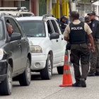 La Policía Nacional realiza operativos en Samanes, zona golpeada por las extorsiones.