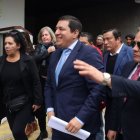 Andrés Arauz, excandidato de la Revolución Ciudadana, en su presentación en la Corte, el pasado viernes 13 de junio.