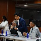 El exvicepresidente Jorge Glas llegó resguardado por la Policía Nacional a la Corte Nacional de Justicia.