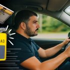 Ilustración hecha con IA. El alcalde de Guayaquil "se grabó" manejando por la ciudad en la noche.