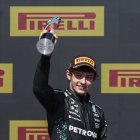 Kimi con el trofeo del tercer lugar de Canadá. 7 años tenía cuando empezó en karts. Ya en 2021, por sus logros dio el salto a la F4 y en 2022 ya estaba en la F2.