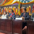 La rueda de prensa se realizó en la Universidad Agraria en Guayaquil.