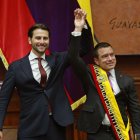 El 24 de mayo del 2025, Daniel Noboa fue posesionado por Niels Olsen, su coideario. En la Asamblea, ADN ha alcanzado una mayoría para aprobar proyectos.