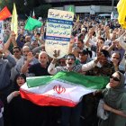 Protestas en contra de Estados Unidos en Irán.