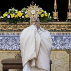 El papa León XIV celebra el Corpus Christi