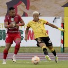 El partido entre Mushuc Runa y Barcelona SC se llevó a cabo en el Olímpico de Riobamba.