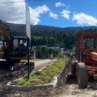 Obras. El adoquinado mejorará las vías de Amaguaña.
