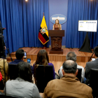 Carolina Jaramillo, vocera del Gobierno de Ecuador, este 23 de junio de 2025.